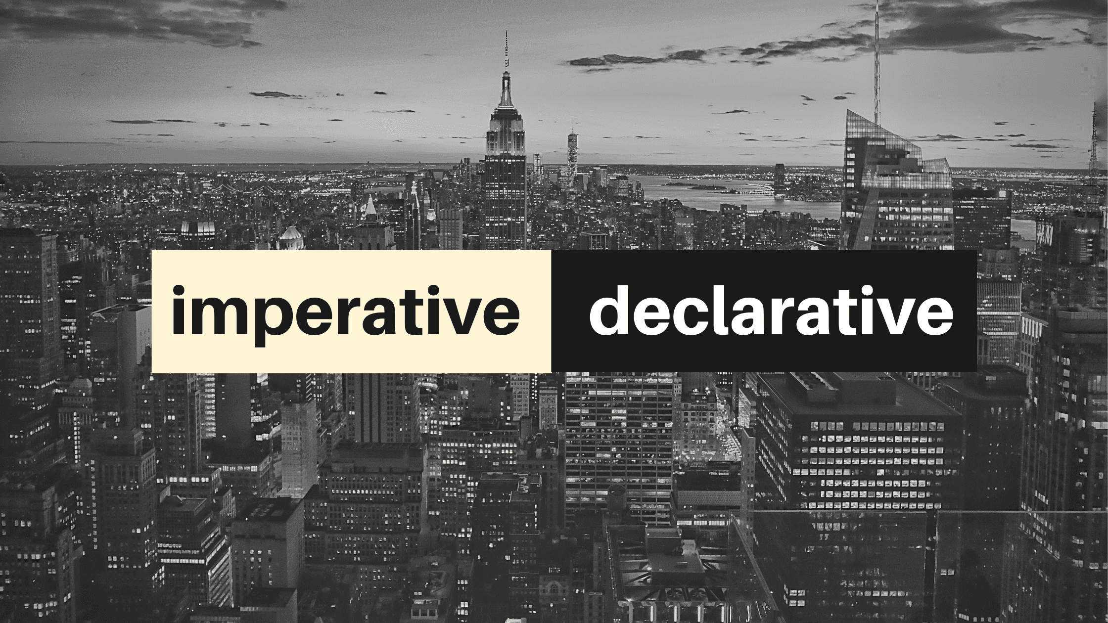 Imperative vs Declarative in React